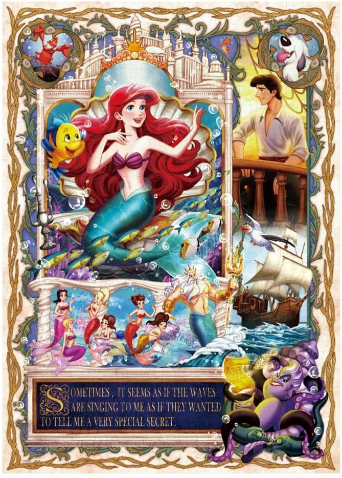 500片 迪士尼 小美人魚-戀愛中的人魚的願望 (燙金版)