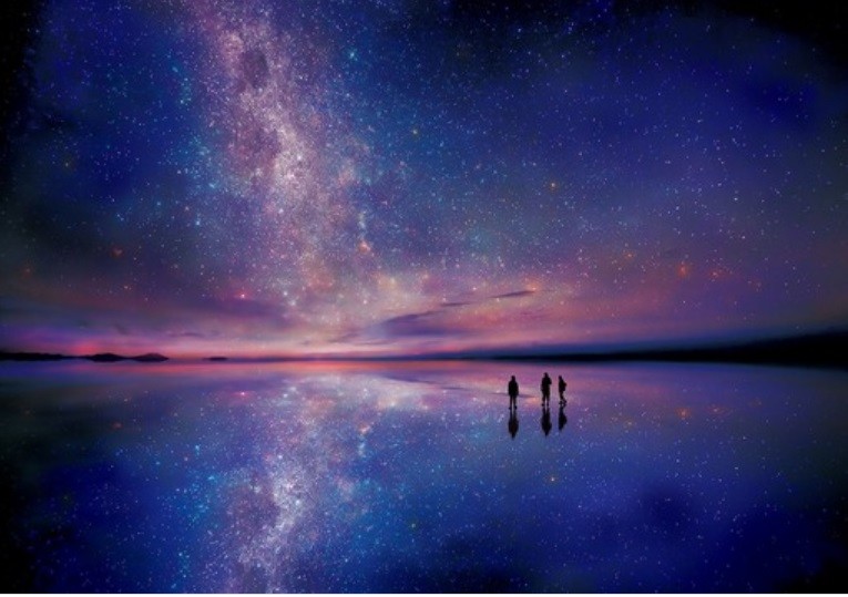 1000片 星空下的烏尤尼鹽湖 (夜光版)