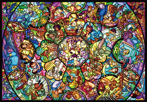 1000片 迪士尼 光和顏色的交響樂（透明片）