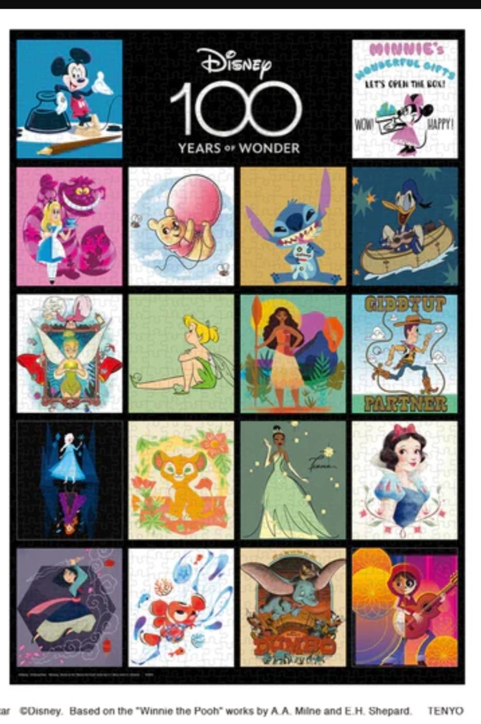 1000片迪士尼100週年角色系列圖