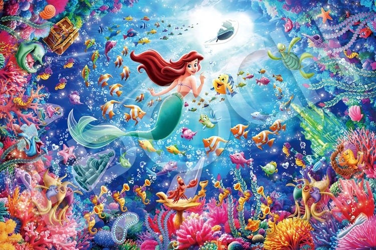  97-706S(1000片裝飾拼圖 小美人魚 Ariel-走向光明)