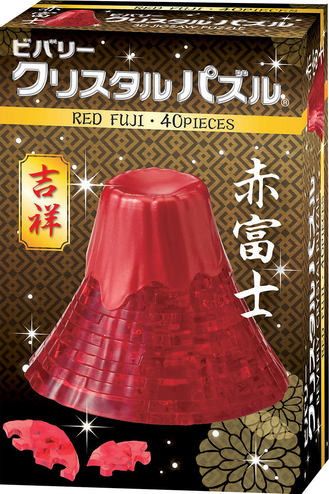 40片 水晶拼圖-富士山( 紅)