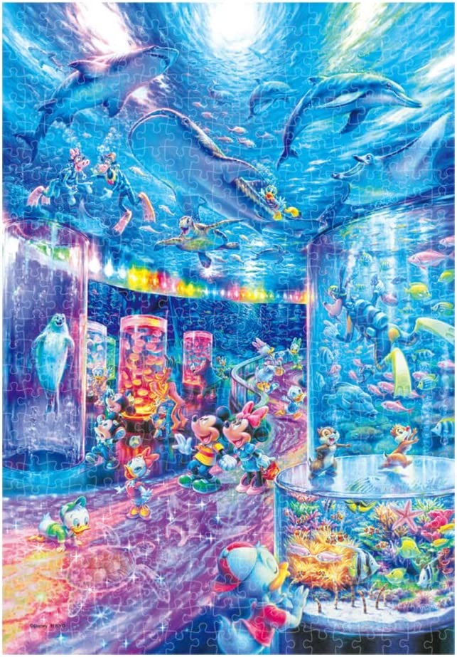 500片小片 迪士尼晚上的水族館（透明版）