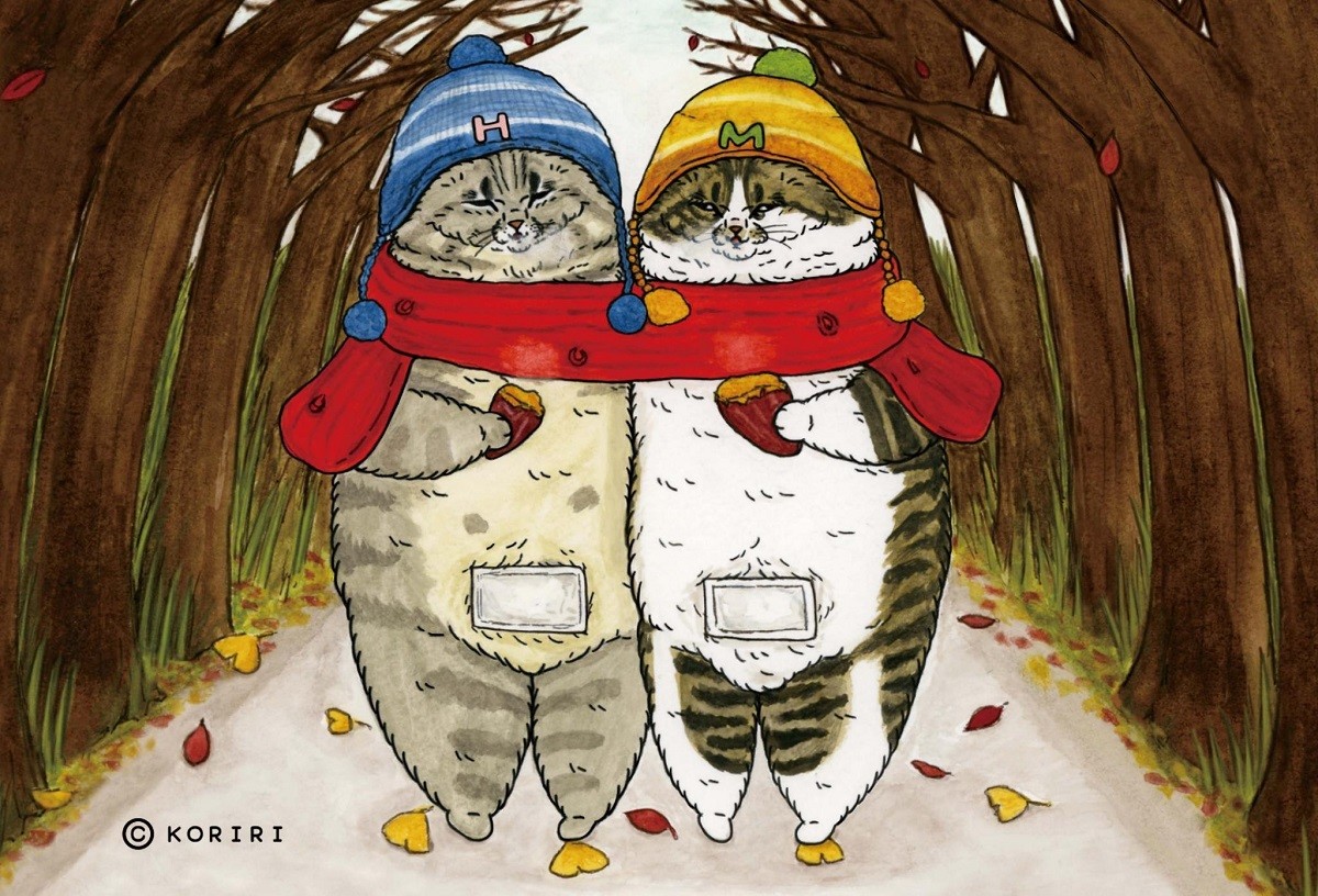 70片小片 不思議的貓世界-冬季散步