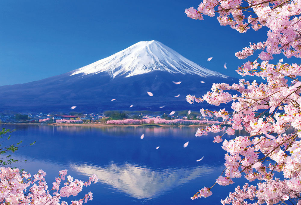 1000片 富士山櫻花湖畔