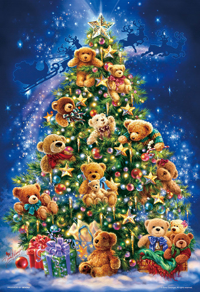 300片 泰迪熊聖誕樹