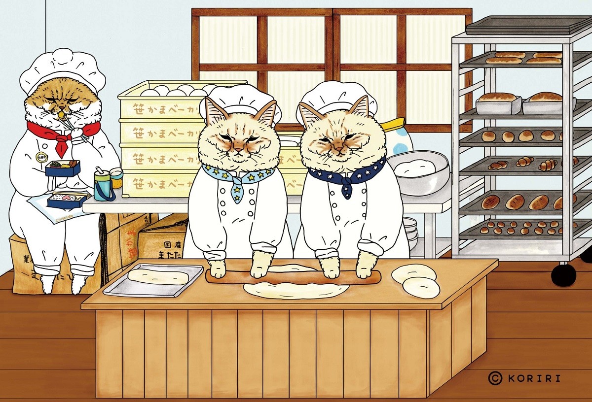 70片小片 不思議的貓世界-手作麵包