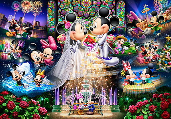 1000片 迪士尼 永恆的誓約 夢想婚禮（透明版）