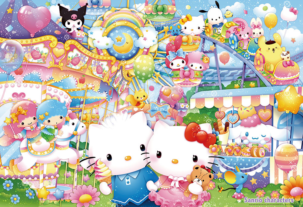 1000片 Kitty-夢幻遊樂園