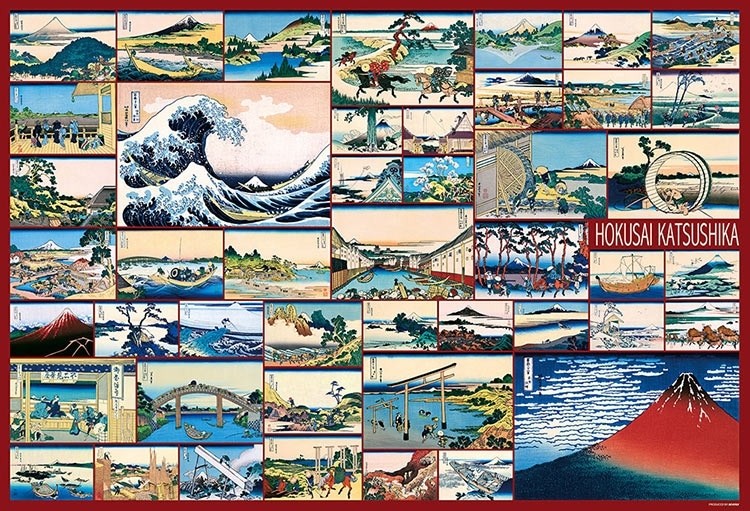 1000-090(1000片拼圖 葛飾北齋 富嶽三十六景集)
