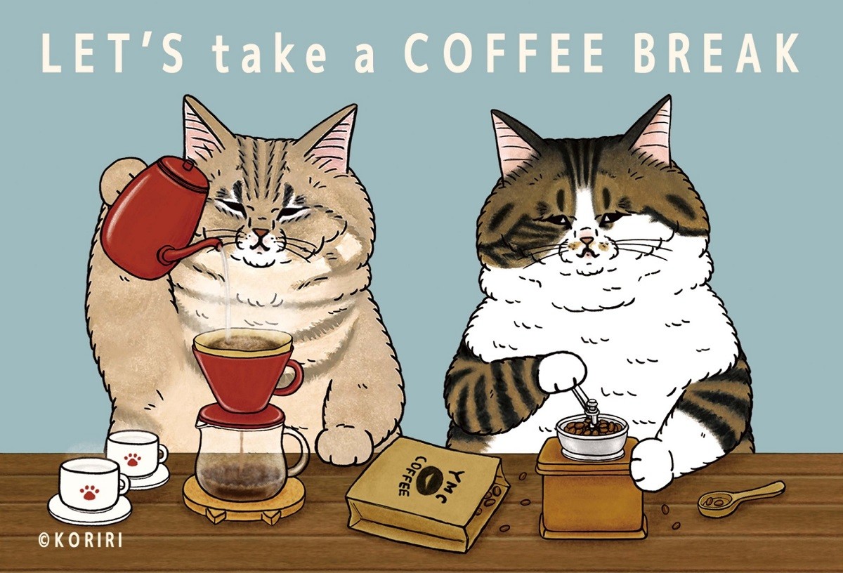 70片小片 不思議的貓世界-早安咖啡