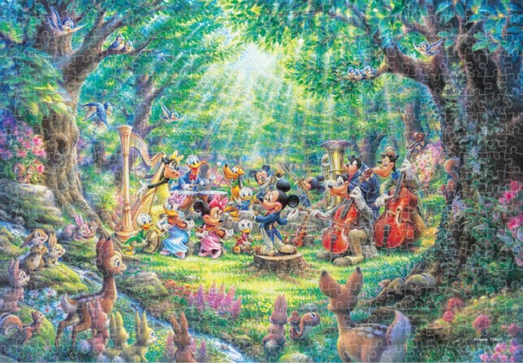 500片小片 迪士尼 森林裡的管弦樂團（透明版）