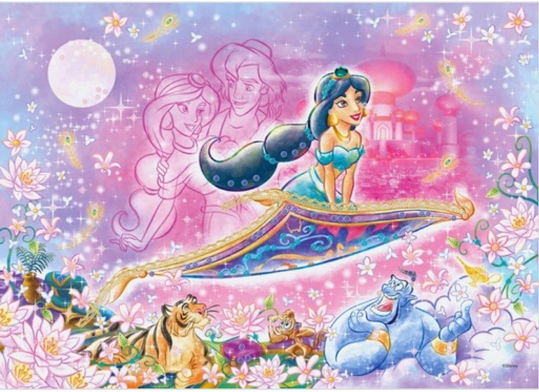 500片迪士尼-茉莉公主 (布面附亮片)